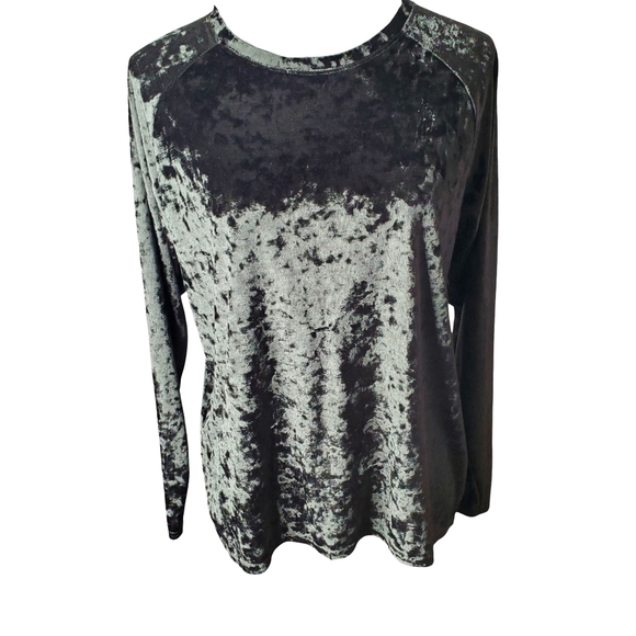 🦋Urban Coco Evergreen Velvety Soft Plush Long Sleeve Top - Picture 2 of 6